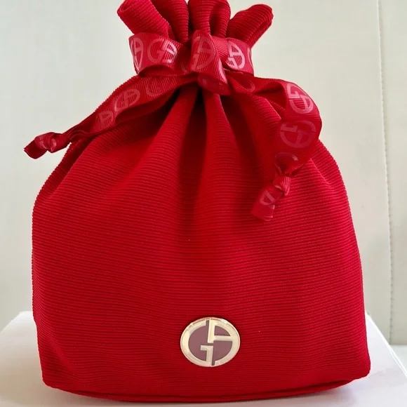 Giorgio Armani Bags Giorgio Armani Beauty Red Pouch Poshmark